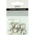 Silver Colour Plastic Heart Charms